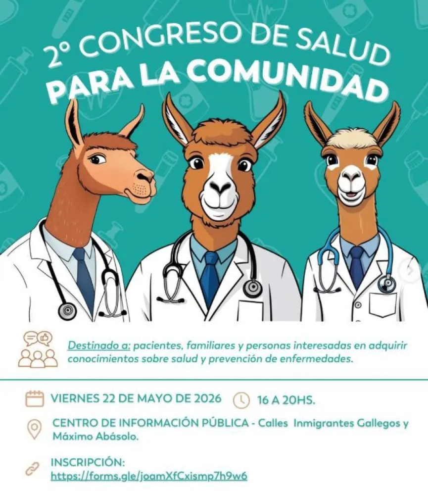 Comodoro recibe el 2° Congreso de Salud para la Comunidad en el Centro de Información Pública