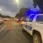 Colisión múltiple en un cruce transitado de Comodoro