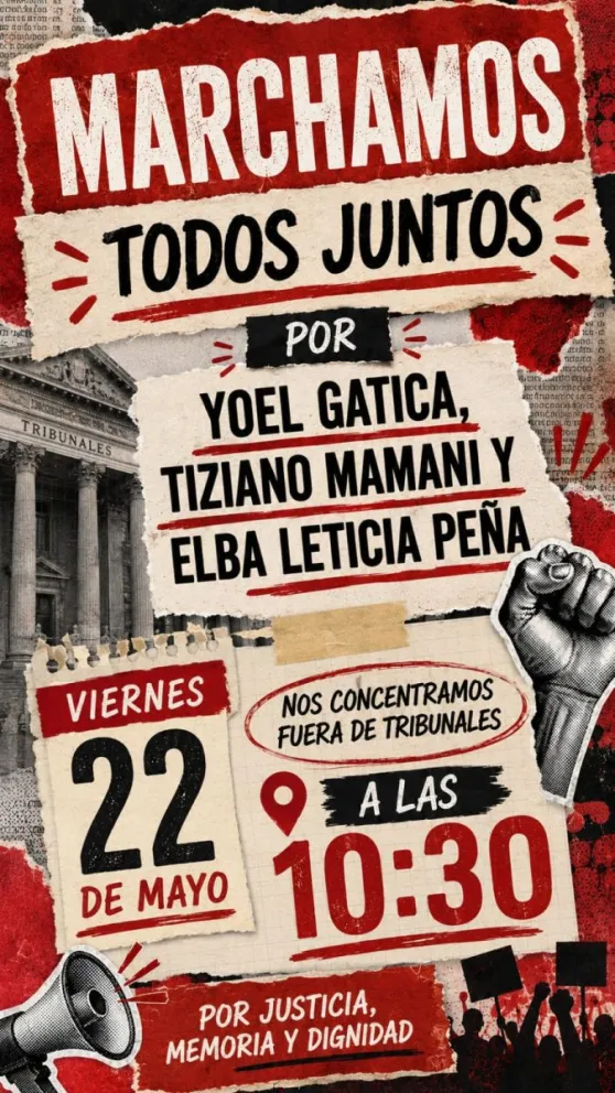 Este viernes harán una marcha en Trelew pidiendo justicia por la muerte Joel Gatica