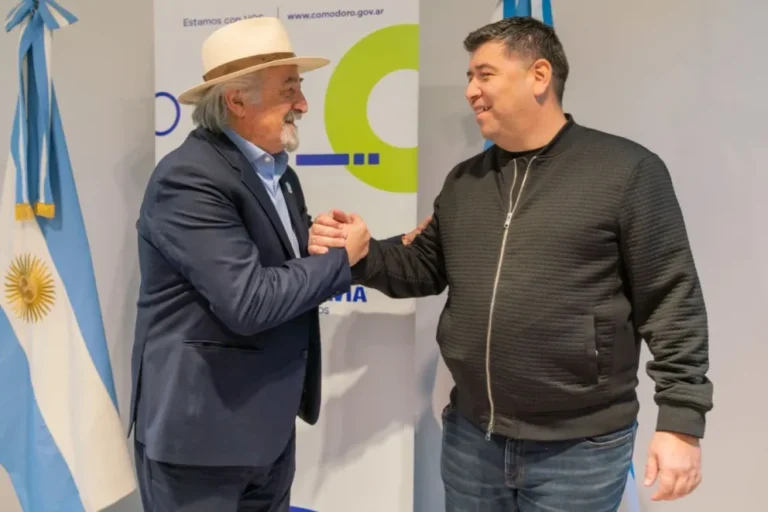 El Intendente se reunió con Cristian Jerónimo, referente nacional de la central obrera