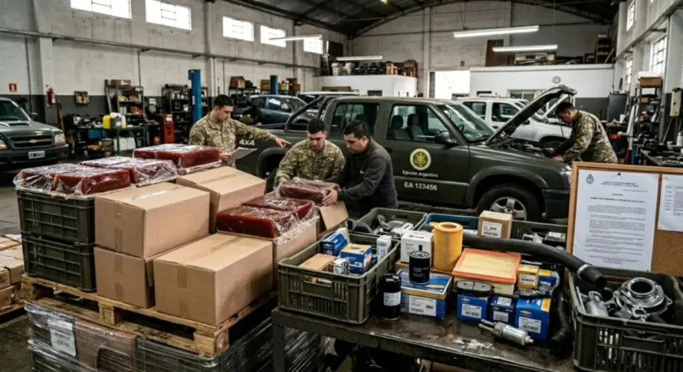 El Ejército Argentino permutó una tonelada de membrillo para reparar un vehículo oficial