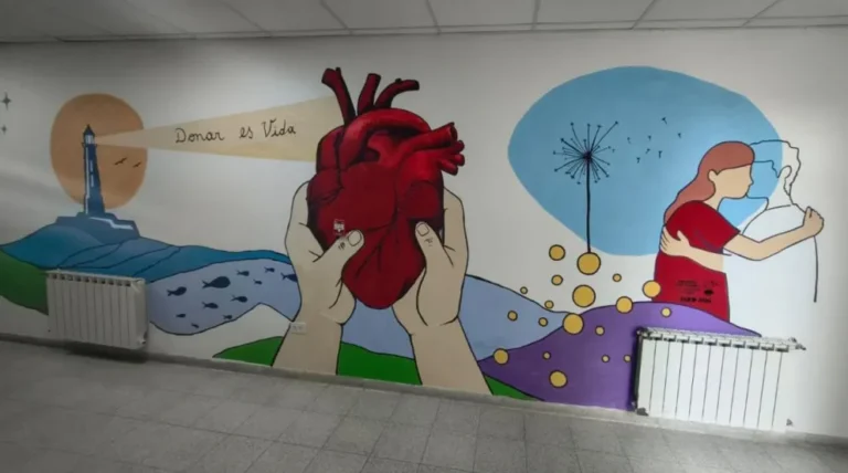 Pintaron un mural en el Hospital Alvear para concientizar sobre la donación de órganos
