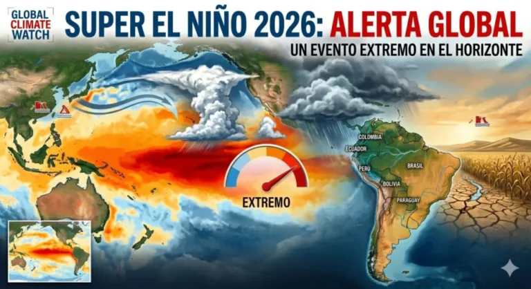 Advierten por la posible llegada de un Super El Niño en 2026