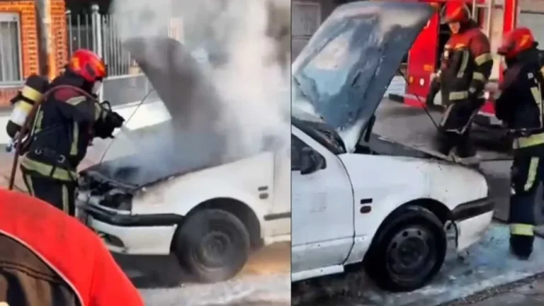 Se incendió un auto mientras circulaba por Rawson