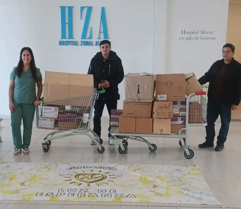 Solidaridad en red: El Hospital Alvear recibió una donación de insumos médicos y nutricionales