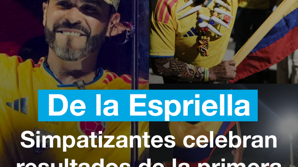 Simpatizantes de Abelardo de la Espriella celebran resultados de la primera vuelta presidencial