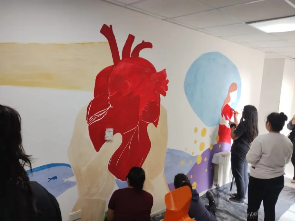 El proyecto "Arte Público" redobla la apuesta con un nuevo mural en Rada Tilly